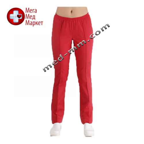 Медицинские штаны красные №11